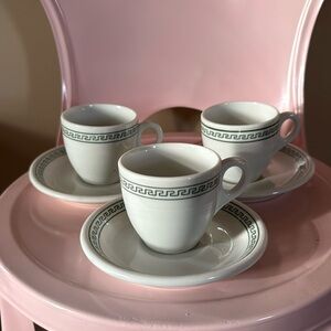 O.P.CO. SYRACUSE CHINA ESPRESSO SET